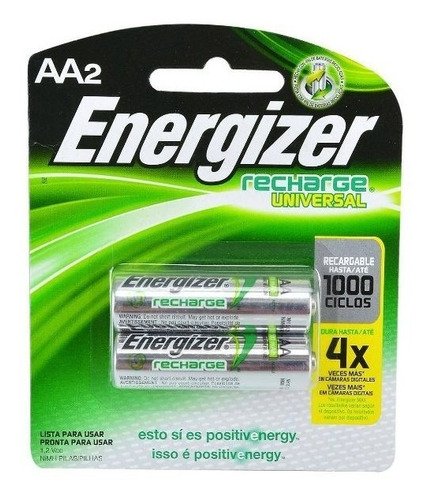 Pilas Aa Recargables Energizer X2