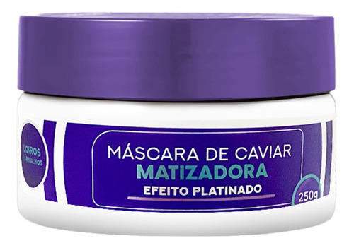 Máscara Matizadora Desamareladora E Hidratante Caviar 250g
