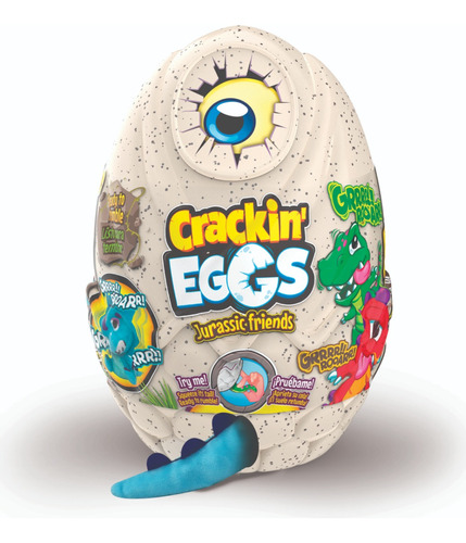 Huevo Crackin Eggs Dino Original .peluche Vibra Y Ruge. Mpuy