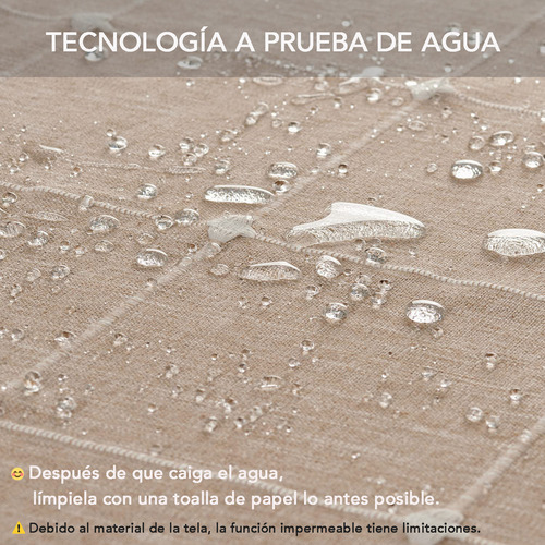 Manteles Rectangulares Impermeables Antimanchas Con Borlas 140x180cm