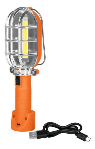 Lámpara De Taller Recargable 280 Lúmenes Truper Lat-280 Color de la linterna Naranja oscuro Color de la luz Blanco