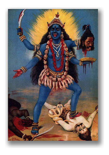 Póster Diosa Kali India Hinduismo Hindú R04