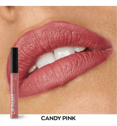 Avon Lip Paint Labial Líquido Semi Matte Color Candy Pink Candy Pink