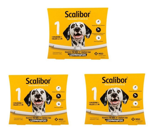 Collares De Protección Para Perros Scalibor, 3 Piezas