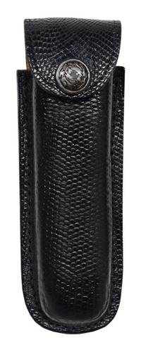 Funda Para Navaja Piel De Armadillo Original Negro