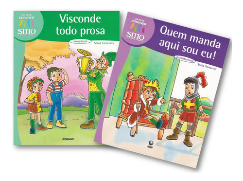 Coleção Conviver Sítio Do Picapau Amarelo 2 Livros Infantis