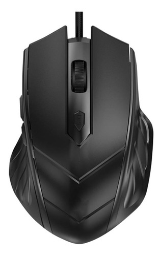 Mouse Alámbrico Teraware Pe169269, 6 Botones, Negro