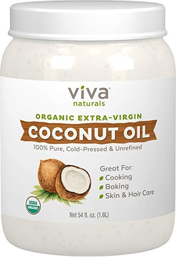 Aceite De Coco Extra Virgen Orgánico Para La Piel Cabello 54