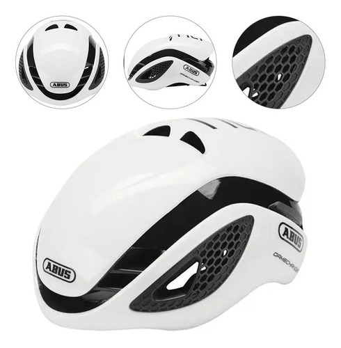 Capacete Abus Gamechanger Branco Ciclismo Bike Tam M