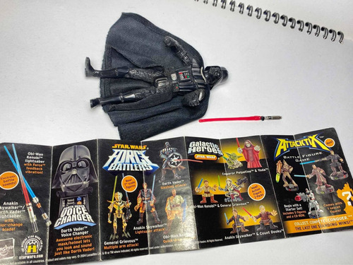 Darth Vader Rots Hasbro 2004 Lightsaber Attack! (Usado)