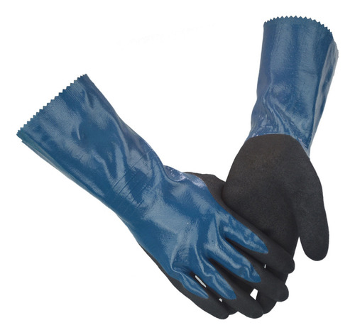 Guantes De Caucho De Nitrilo De Nailon De Larga Resistencia