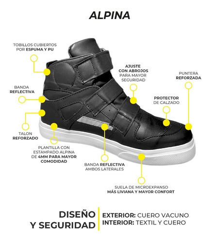 Botas Zapatillas Alpina Esquel Cuero Vacuno De Fabrica