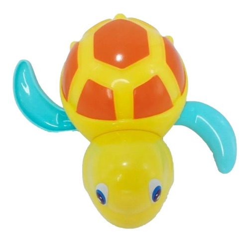 Imagen 1 de 7 de Tortuga Marina Nadadora A Cuerda Hola 527a Juego Baño Edu