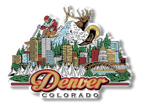 Iman Denver Colorado Classic Magnets Recuerdos Coleccionable