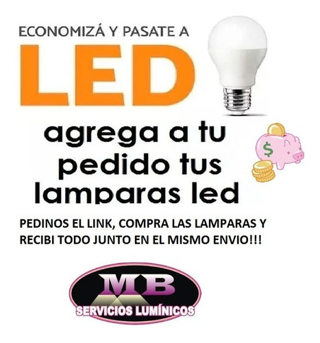 Imagen 6 de 10 de Lampara Tablero Con Morsa 220v Apta Led E27 Candil Manicuras