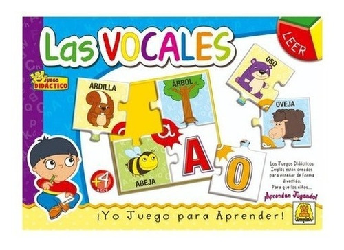 Juego De Mesa Didactico Las Vocales Implas