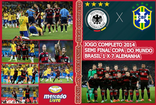 Dvd Brasil 1x7 Alemanha Jogo Completo Copa Do Mundo 2014
