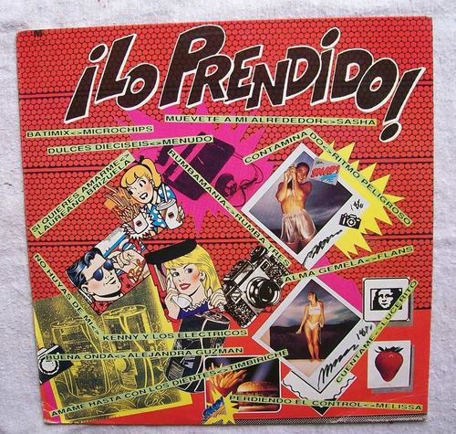 ¡ Lo Prendido !. Disco Lp Melody 1989 Lucerito Flans Menudo