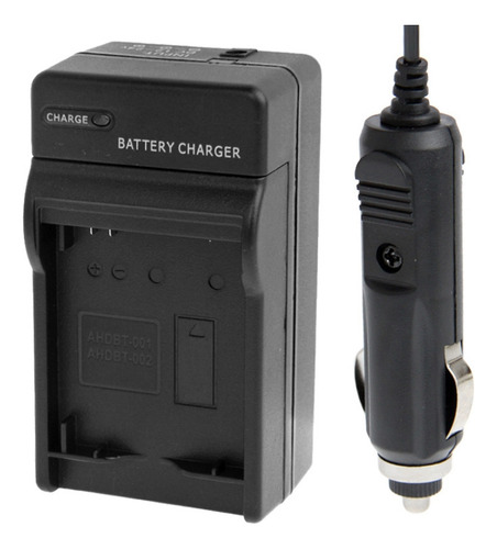 Cargador De Batería Negro 2 En 1 Para Gopro Hero2 Ahdbt-001/