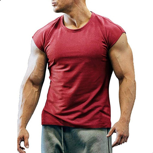 Camiseta Deportiva Masculina Hombre Sin Mangas Gym Polera