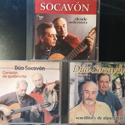 Dúo Socavon. Lote De 3 Cd Originales. 