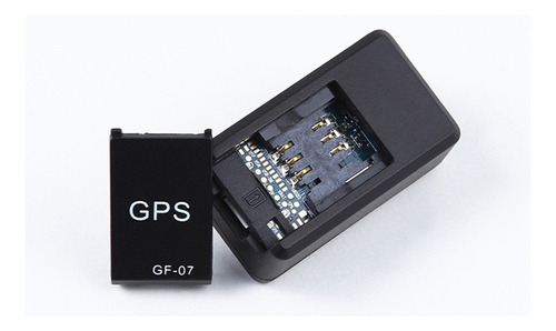 Mini Rastreo Satelital Portátil Gf07 Tiempo Real Color Negro Mapas Precargados Incluidos Fix
