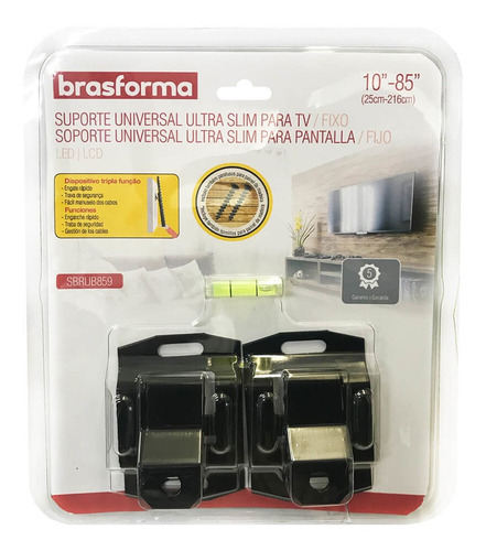 Suporte Universal Ultra Slim Para Tv Fixo Sbru859
