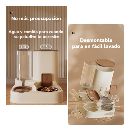 Dispensador Automático Agua Y Alimento 2 En 1 By Lubabycas