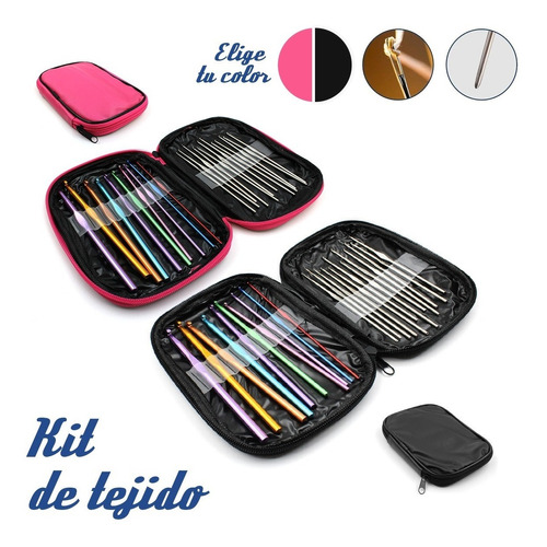 Kit De Agujas Y Accesorios Para Tejer Premium 100 Accesorios