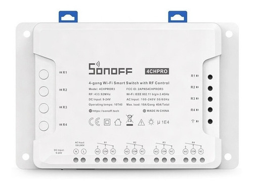 Interruptor Inteligente Sonoff 4ch Pro R3 Rf433 Wifi
