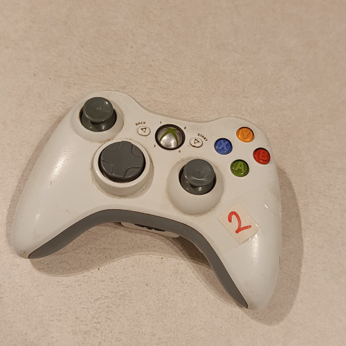 Xbox 360 Joy Original Microsoft Blanco Joystick Xbox 360 Blanco (Usado)