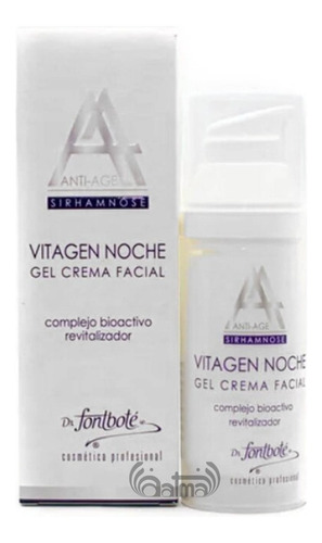 Gel Crema Facial Anti Edad Vitagen Noche 50g Dr. Fontbote