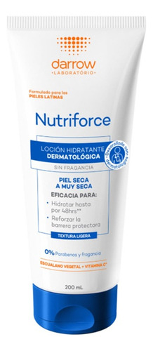 Darrow Nutriforce Loción Hidratante Piel Muy Seca 200 Ml