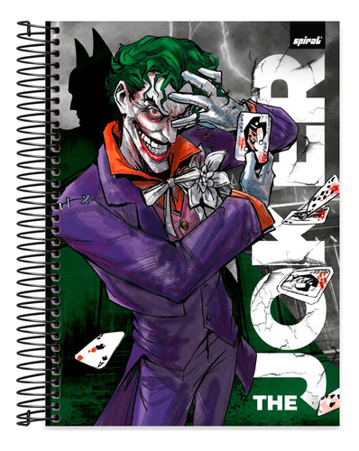 Caderno Universitário Capa Dura 10x1 160 Folhas The Joker