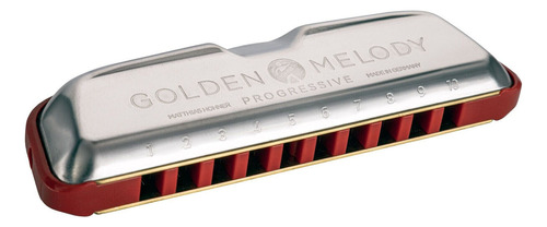 Gaita De Boca Hohner Harmônica Golden Melody C (dó) +