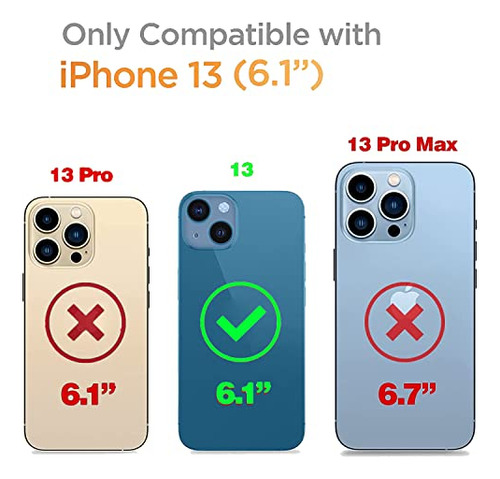 Funda Para iPhone 13 Transparente 6.1puLG Piel Sintetica