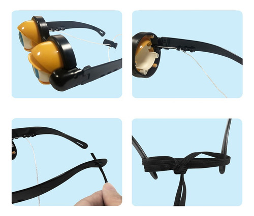 Lentes Locos Niños Fiestas Infantiles Juguetes Bromas Color Negro Diseño Redondo