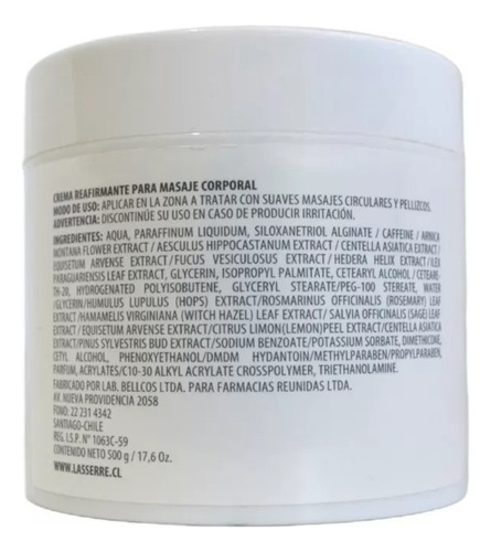 Imagen 2 de 2 de Crema Reafirmante Para Masaje 500 Gr