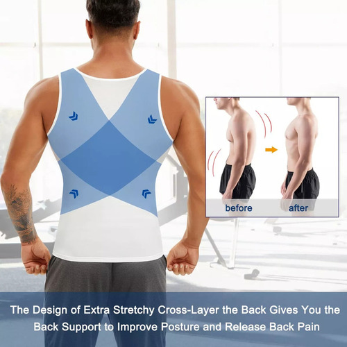 Camisas De Compresión Para Hombre Ginecomastia Pecho