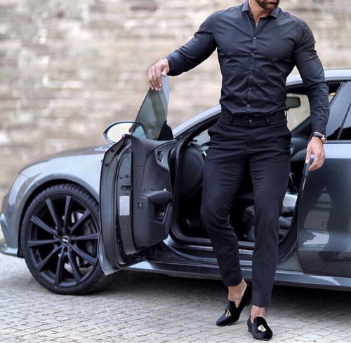 Pack X 3 Camisas Lisas Entalladas Elástizadas Slim Fit