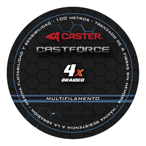 Multifilamento Caster Castforce 4x 0.14mm 9,1kg 20lb X100m