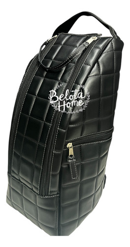 Bolso Matero / Matera Premium Con Aislación Térmica Negro Cuadrado