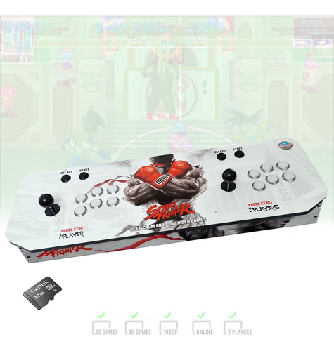 Consola Tablero Fichines Retro Jueguitos 2jugadores Usbretro