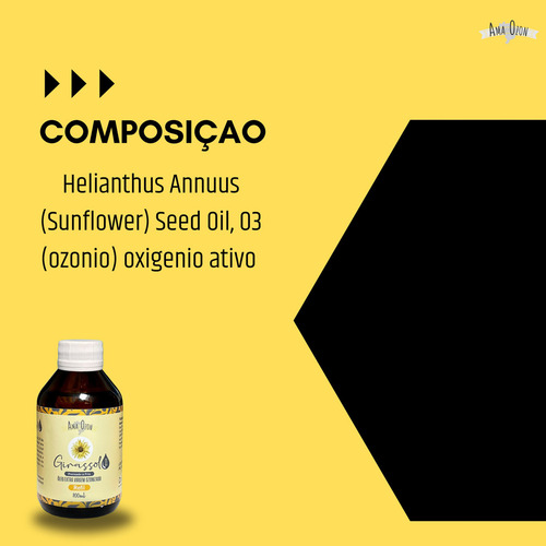 Óleo Girassol Ozonizado Cicatriza Ferida Escara 100ml Refil Fragrância Girassol E Ozônio