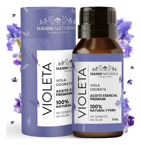 Aceite Esencial De Violeta Puro 15ml Para Difusor Y Aroma