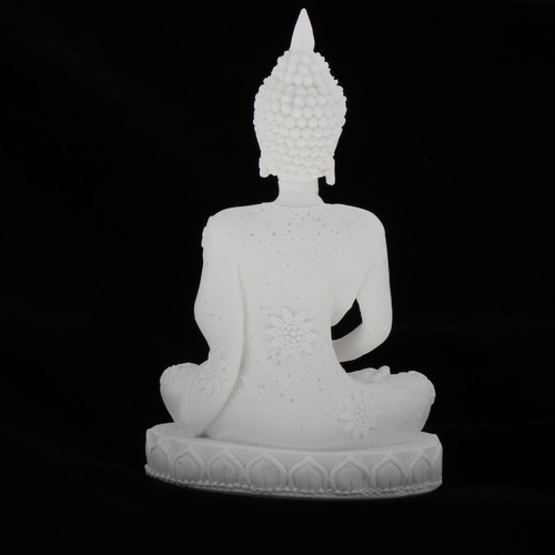 2 Estatuilla De Buda Tailandés En Piedra Natural 2 Piezas