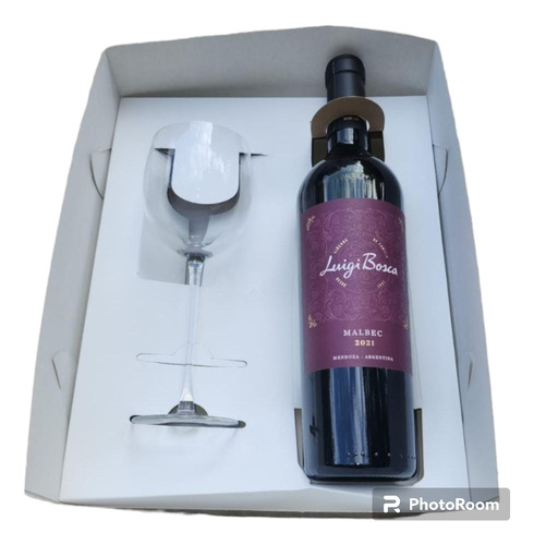 Caja Para Vino Y Más Con Interior Para Copa Y Botella