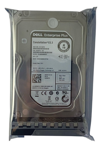 Hd Dell 4tb 7.2k 6g 3.5 Sas 0drmyh Drmyh Novo