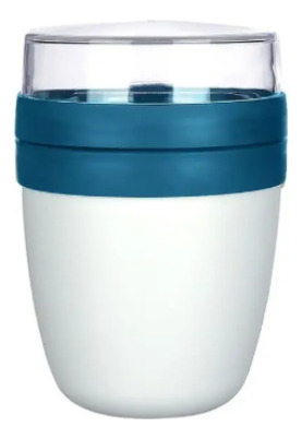 Pack 2 Vasos De Yogurt Cereales Frutas 650ml Titiz+ Cuchara