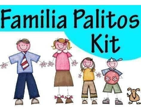 Kit Imprimible, La Familia Palitos, Mas De 2500 Imagenes